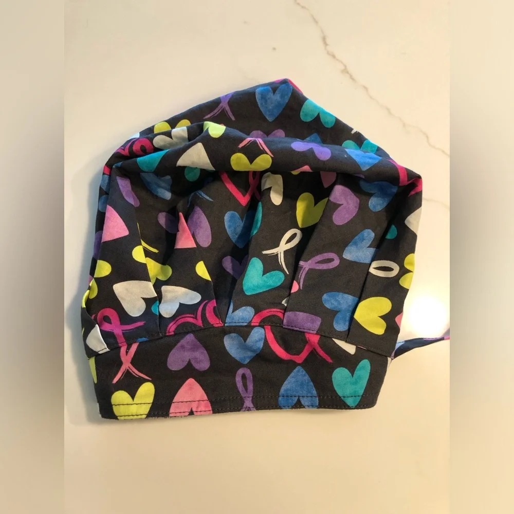 2 Fabric Scrub Cap Hats OS